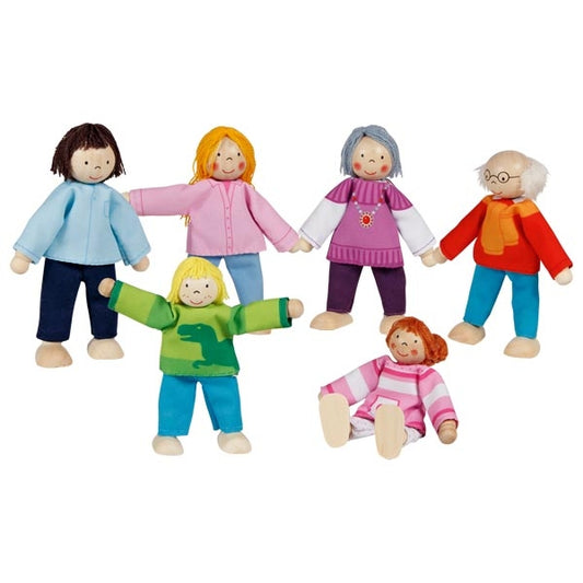 Famiglia sei persone - Bambole flessibili