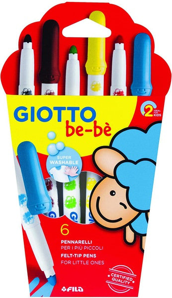 Giotto bebe' pennarelli 6pz