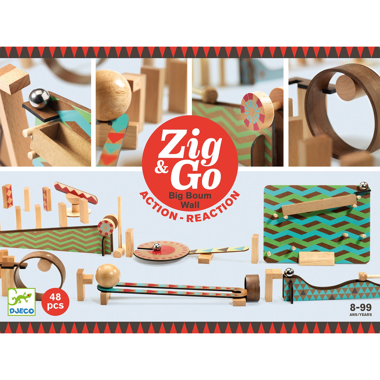 Zig & Go - Azione reazione 48 pezzi