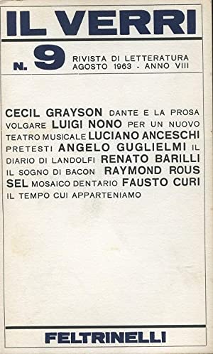 Rivista Il Verri - Nuova serie 1963 n 9