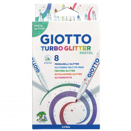 Giotto Turboglitter Pastel 8pz