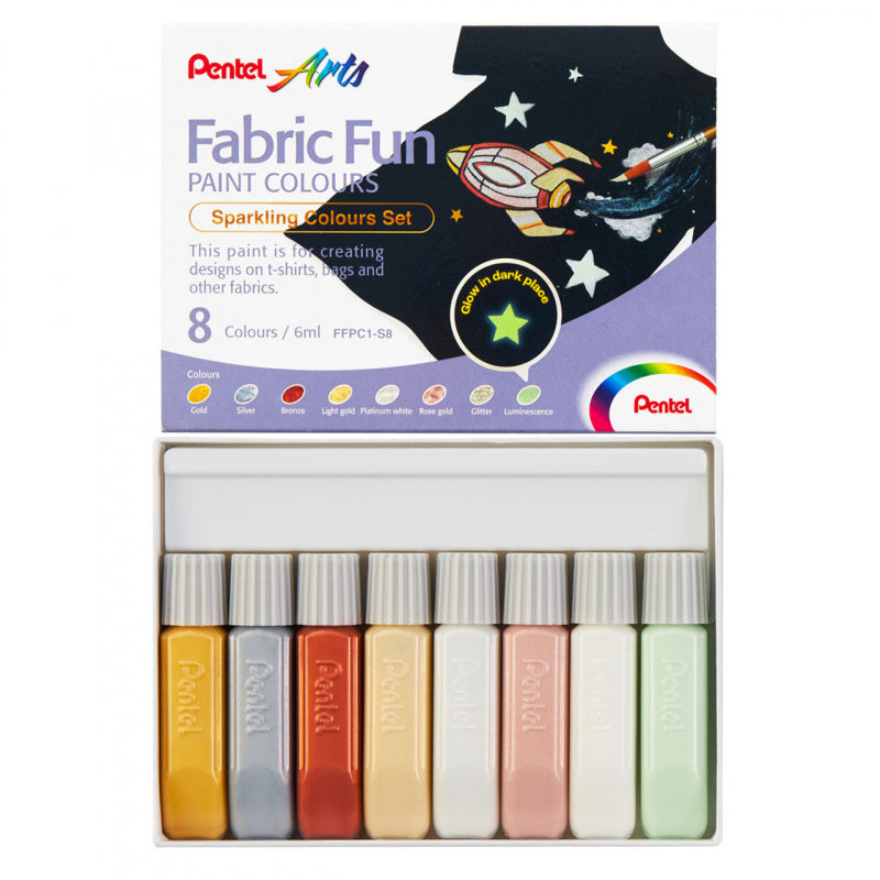 Colori per stoffa Fabric Fun 8 Colori - Sparkling