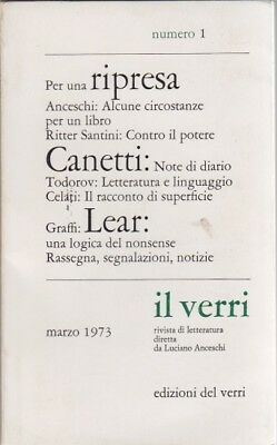 Rivista Il Verri - Quinta serie 1973 n 1